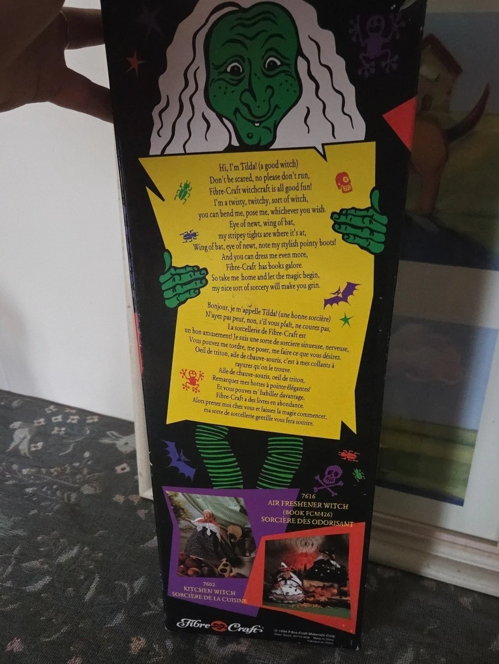 The Toy Craft Company Witch doll Halloween Doll with Broom - Picture 4 of 5